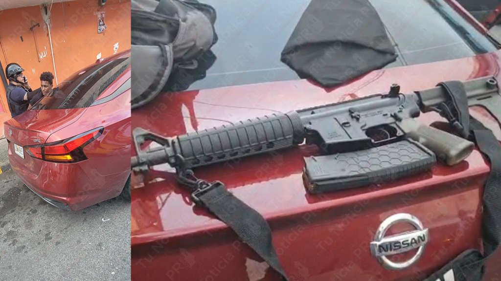  Video: Momento en que arrestan a un hombre con un rifle en Rio Piedras 