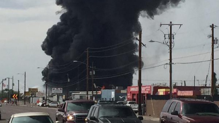 Explosiones e incendio de materiales tÃ³xicos en el Estado de Arizona