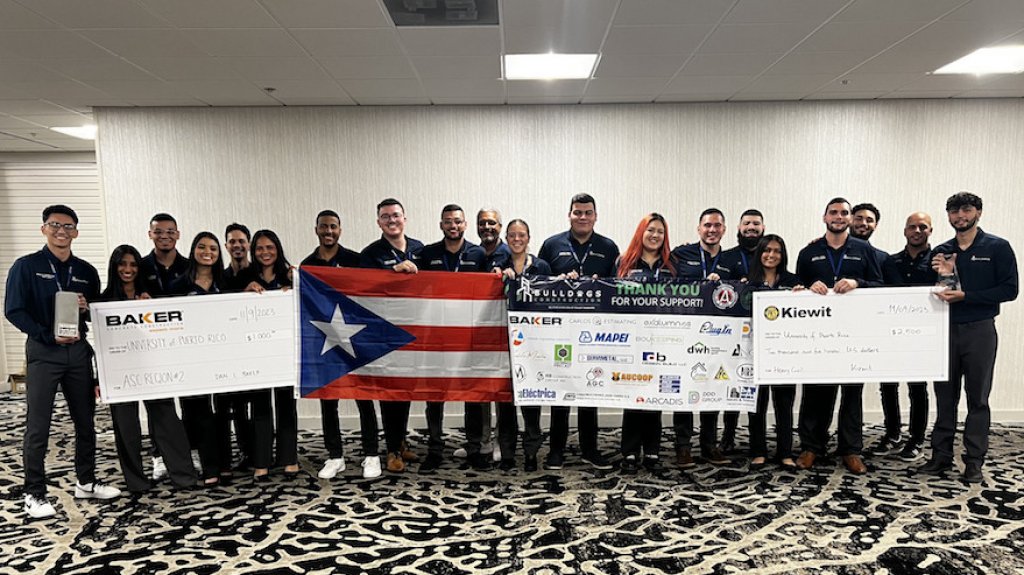  Equipo Bulldogs gana primer y segundo lugar en dos categorías de competencia de construcción 