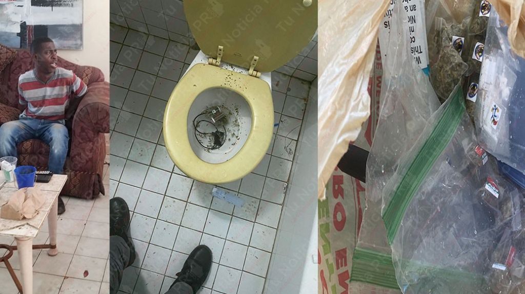  Fotos: En Monte Hatillo, trató de “Flushear” la droga cuando llegaron los guardias 