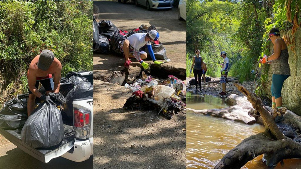  Video: Varios grupos voluntarios llegan a Charco Azul en Vega Baja y limpian el basurero que dejaron “Los puercos” 