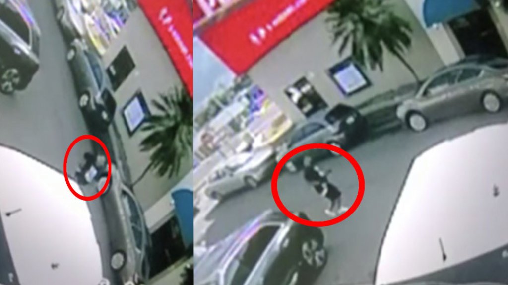  Polic&iacute;a publica video de &ldquo;caco&rdquo; que roba un auto en los Outlets en Barceloneta 