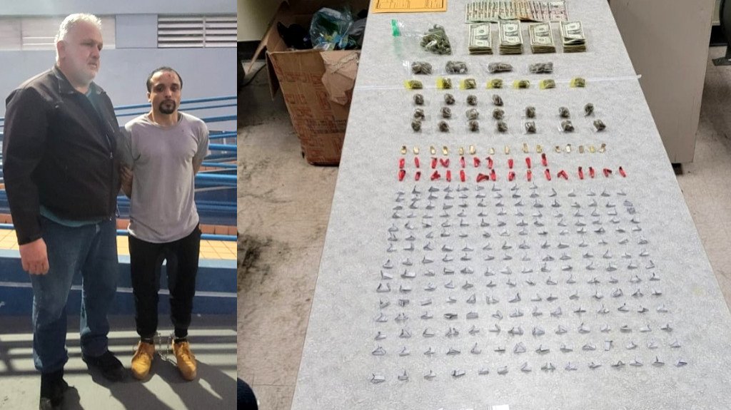  Arrestan a sujeto que era buscado por los Federales y le ocupan drogas 