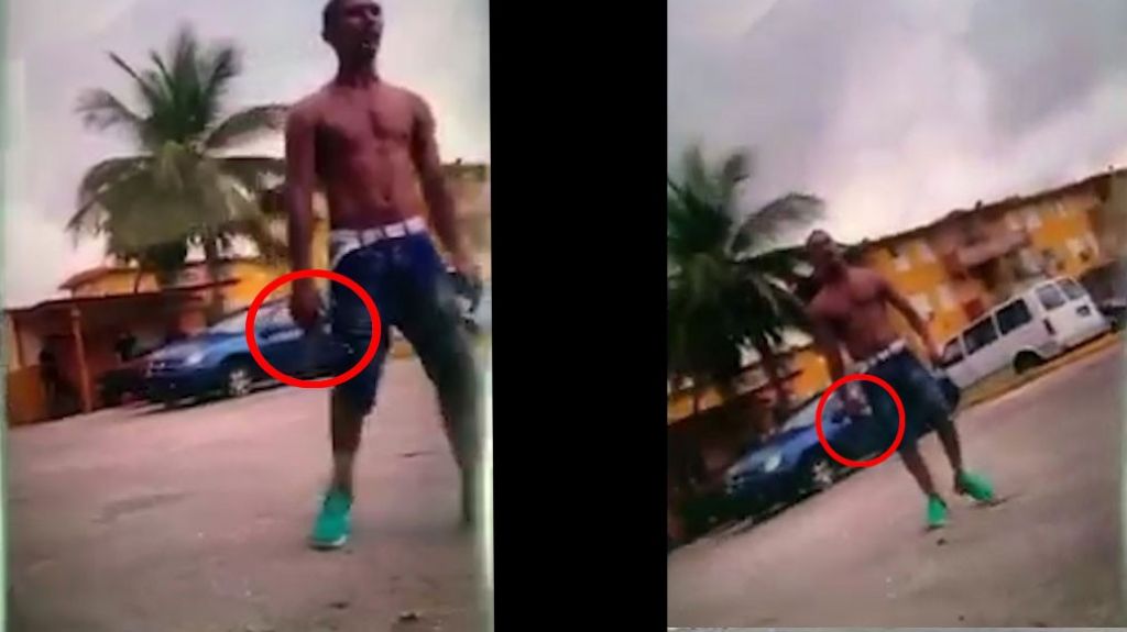  En video: &ldquo;Gatillero&rdquo; de residencial Canales dispara a una residente y esta lo confronta 