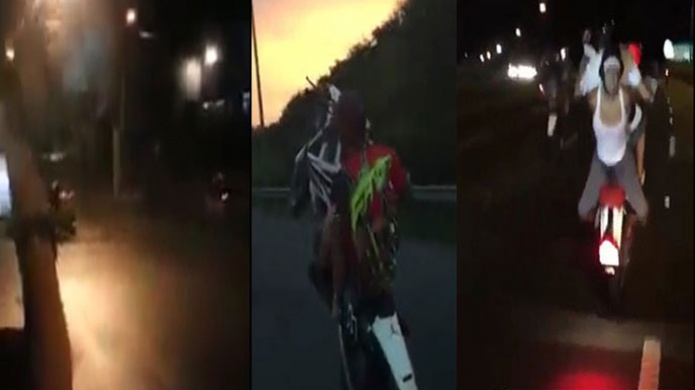 Video: Motoras y "Four Track" "algaretes" por las vías públicas del país durante las primarias 