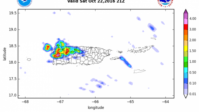 Aguaceros, cada tarde, en las zonas opuestas a la direcciÃ³n del viento...