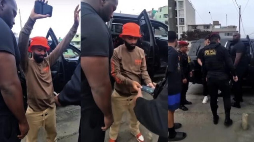  Video: Momento en que la polic&iacute;a de Per&uacute; &ldquo;Voltea&rdquo; al reguetonero Arc&aacute;ngel 