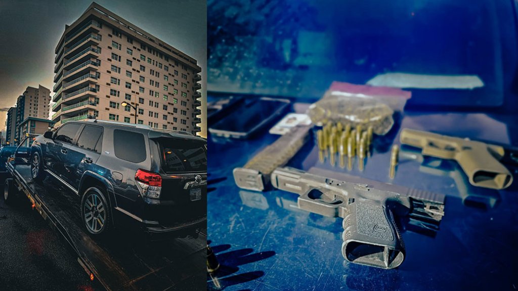  Llegó del Estado de Florida y lo “Pillaron Jangueando” en Isla Verde con dos pistolas y marihuana 