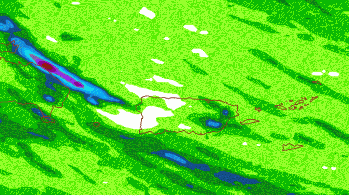 Disminuye la actividad de lluvia hasta el fin de semana. Oleaje peligroso...