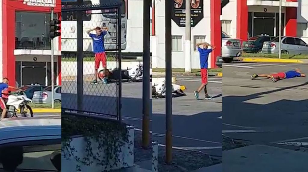  Video: Se robo una motora y termino arrest&aacute;ndose el mismo 