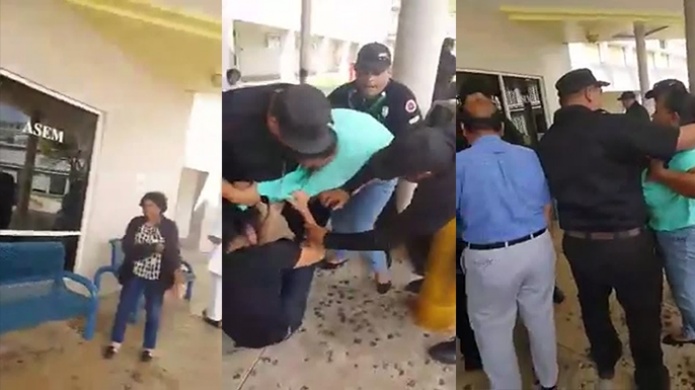 Dos mujeres se "empaquetan" a pelear en pleno Centro Medico de San Juan 