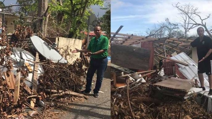 Representante Jorge Navarro se vuelve "modelo" de escombros en San Juan 