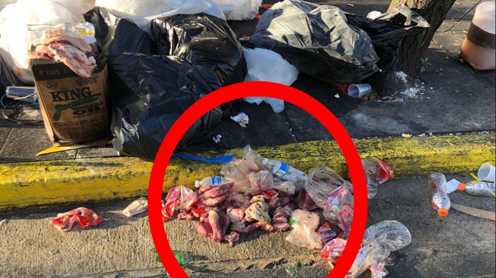  Fotos: Llenas de basura y carnes podridas las aceras de la zona turística de Condado 