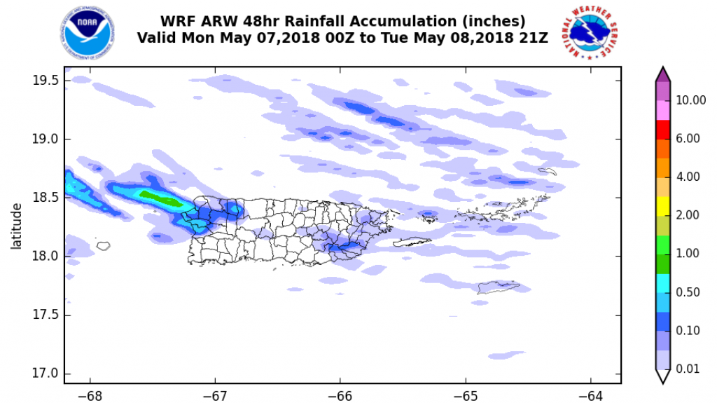  M&iacute;nima acumulaci&oacute;n pluvial durante los pr&oacute;ximos d&iacute;as 