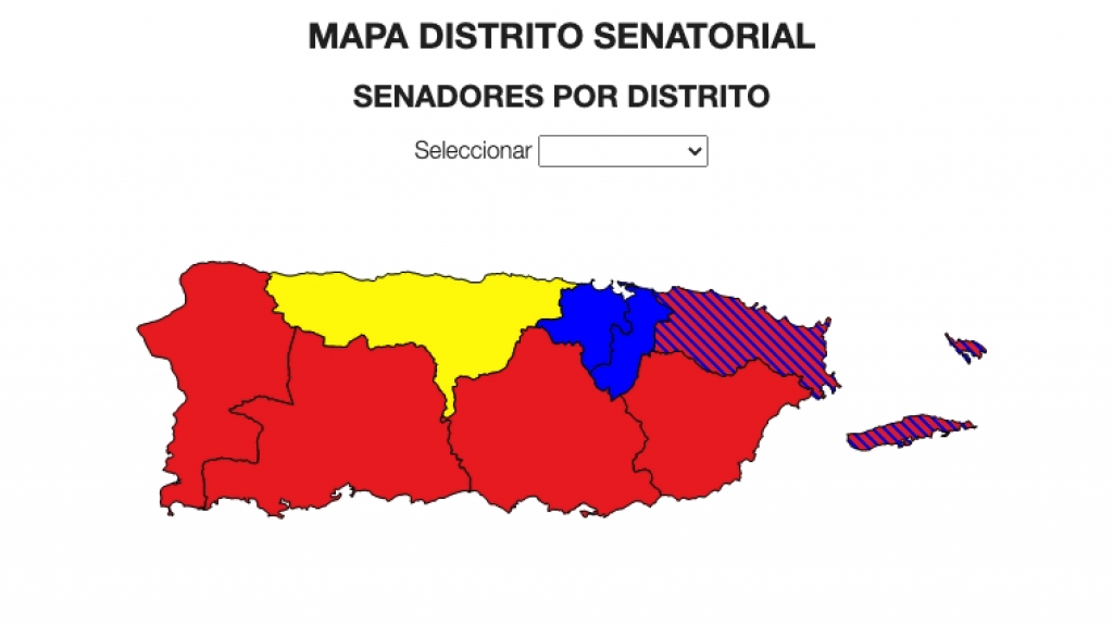  PPD domina el Senado por distrito 