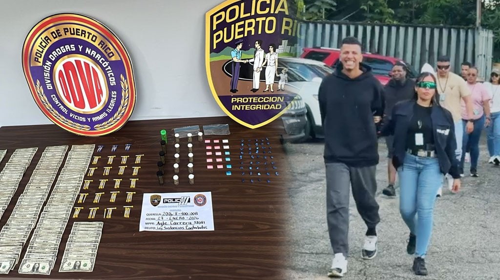  Video: Arrestan a cuatro personas y ocupan drogas durante allanamiento en residencial Los Mirtos en Carolina 