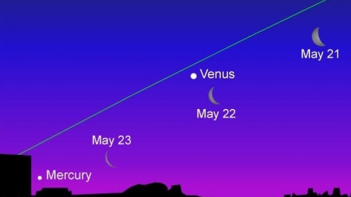 Este lunes conjunciÃ³n de la Luna y el planeta Venus antes del amanecer