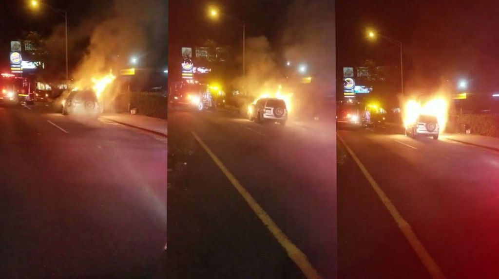  Video: Cerrada marginal Baldorioty por vehículo incendiado 