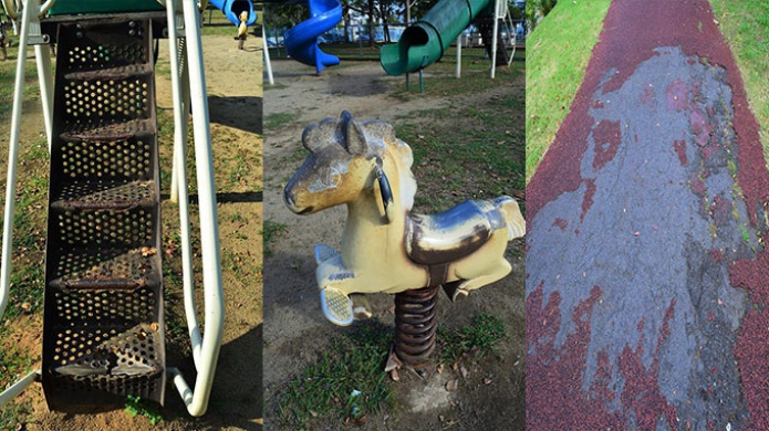 Denuncian pÃ©simo estado de parque municipal