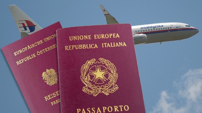 Dos pasajeros del aviÃ³n de Malasya Airlines viajaban con pasaportes robados