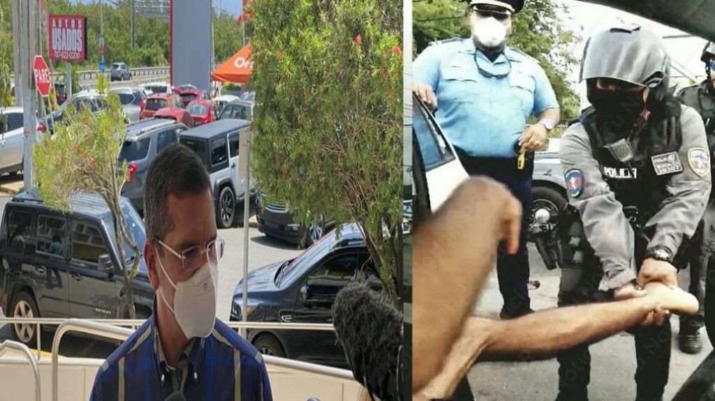  Video: Polic&iacute;a identifica y publica las razones para el arresto de un hombre durante una caravana de Pierluisi en Fajardo 