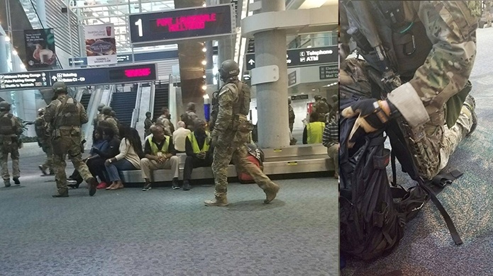 Lleno de militares aeropuerto de Fort Lauderdale hasta el momento Cinco personas murieron y ocho quedaron heridas