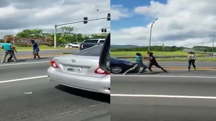 Video: Captan dos hombres peleando en plena avenida de Canovanas 