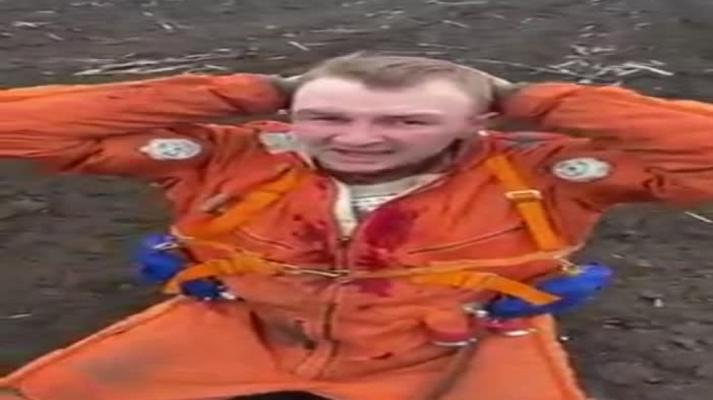  Publican video de supuesto piloto Ruso capturado luego que derribaran su avión 