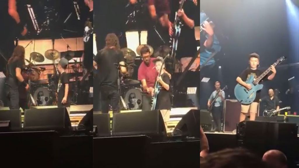  Video: Un ni&ntilde;o que se rob&oacute; el show en un concierto de Met&aacute;lica 