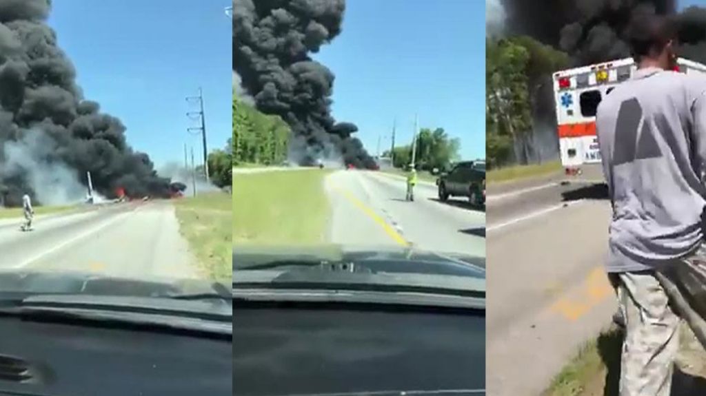  Video Momento en que pareja llega donde se estrell&oacute; avi&oacute;n de la Guardia Nacional y se bajan tratando de socorrer alg&uacute;n sobreviviente 