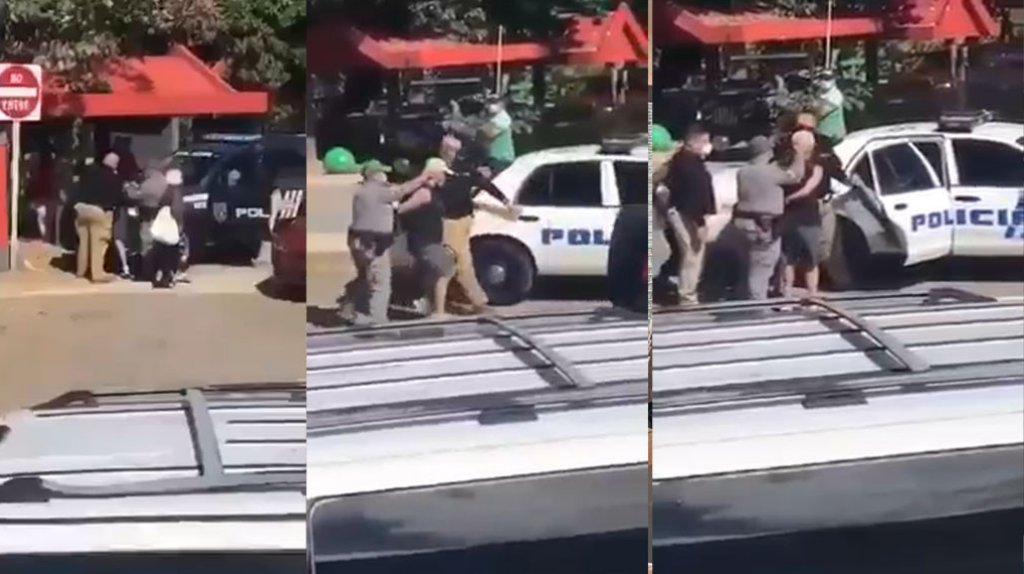  Video del momento en que arrestan a &ldquo;Turista guapetona&rdquo; en playa de Camuy 