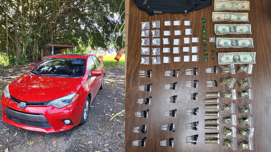 Dos arrestados en Naranjito con drogas y un carro desaparecido 