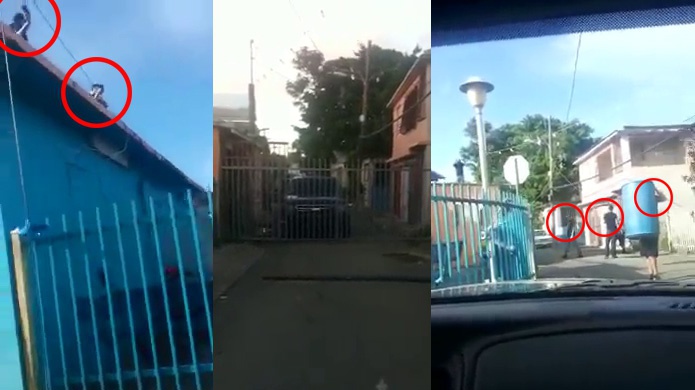 VÃ­deo: Narcos armados en Santurce impiden paso de la policÃ­a al punto de drogas; se adueÃ±an de la calles. 