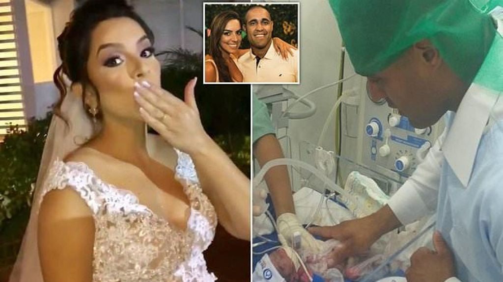  Video: Una novia embarazada muere de un derrame cerebral minutos antes de llegar al altar 