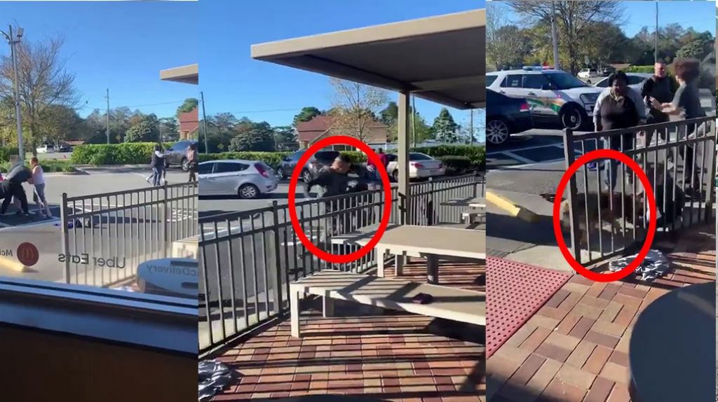  Video: As&iacute; un K-9 de la polic&iacute;a acaba una violenta pelea en un McDonald&rsquo;s 