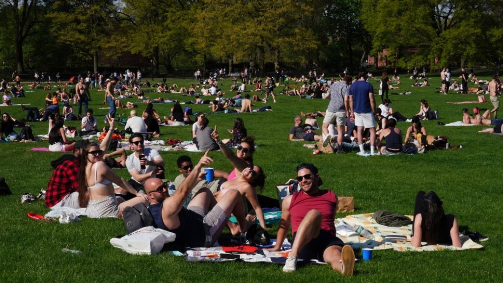  Video: Miles abarrotan el Central Park de Nueva York pese a medidas de confinamiento 