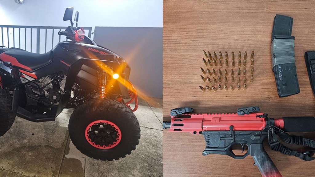  Intervención con un “Four Track” en Toa Alta deja dos arrestados con un rifle 