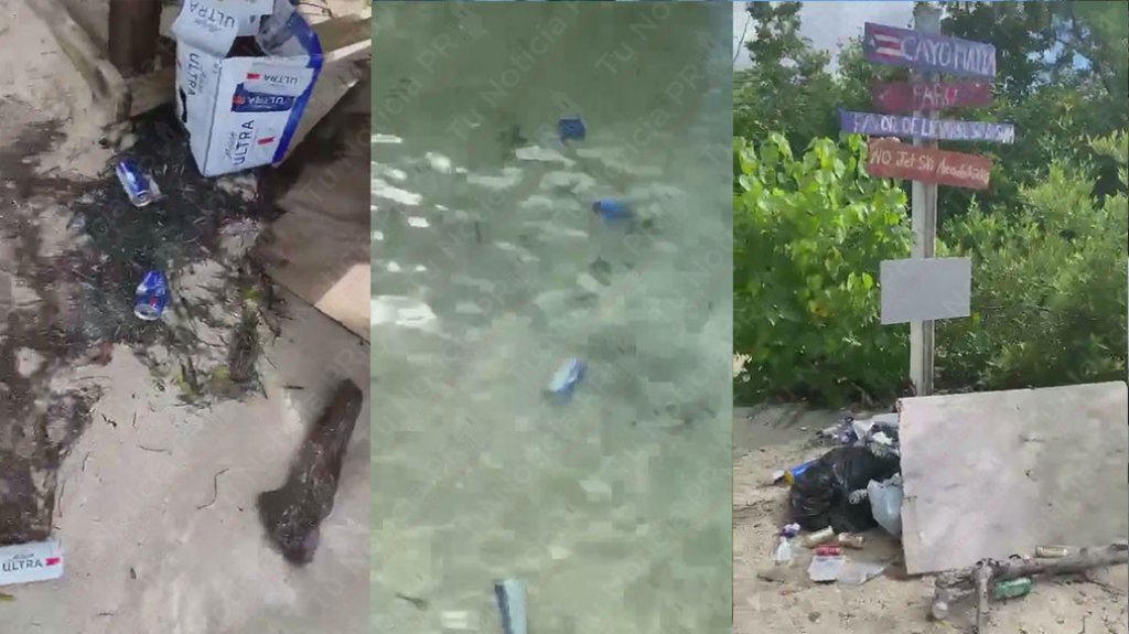  En video: Dejan lleno de basura el “Cayo Matías” en Salinas 