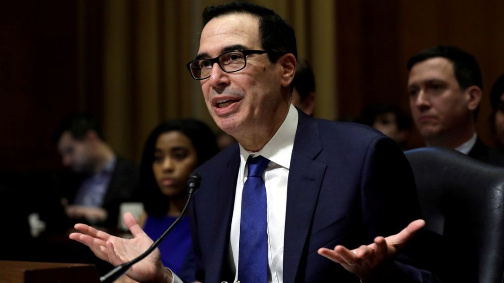  El secretario del Tesoro de EE.UU. cree que la cuarentena por el coronavirus podr&iacute;a durar entre 10 y 12 semanas 