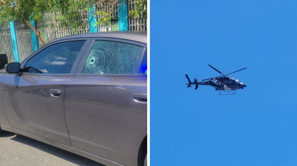  Video:Le roban patrulla a polic&iacute;a de tr&aacute;nsito en San Juan 