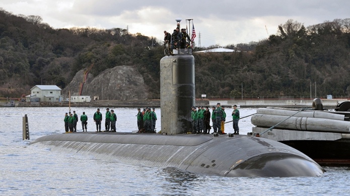 Submarino nuclear estadounidense llega a Corea del Sur