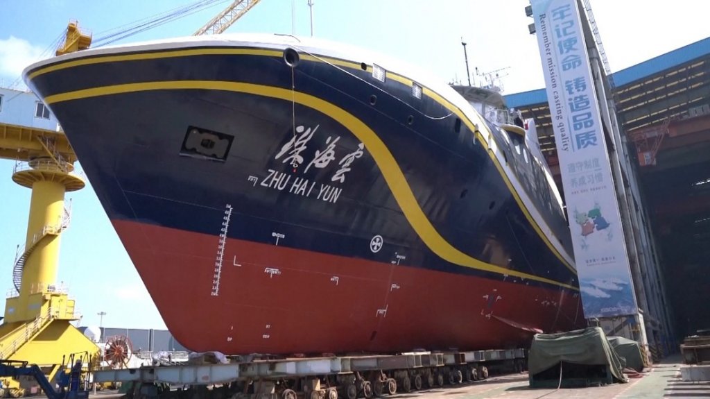  China bota su primer barco inteligente no tripulado 