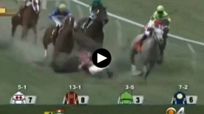 VIDEO: Terrible accidente, 2 jinetes hospitalizados y un caballo sacrificado