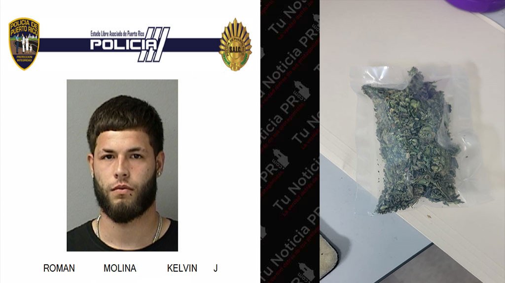  Lo &ldquo;Pillaron&rdquo; chillando gomas en Arecibo, se le puso &ldquo;Guapo&rdquo; a los guardias y le cogieron una bolsa de pasto 