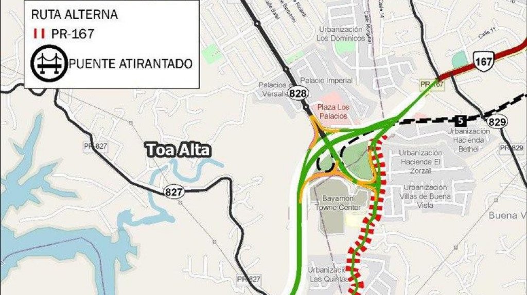  ACT recuerda cierre del puente atirantado de Naranjito por reparaciones 
