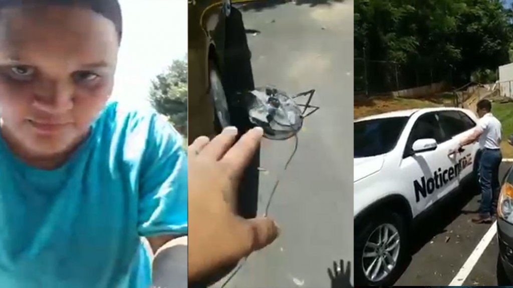  Video: Mujer denuncia accidente de auto con guagua de Noticentro y que conductor no quiere responder 