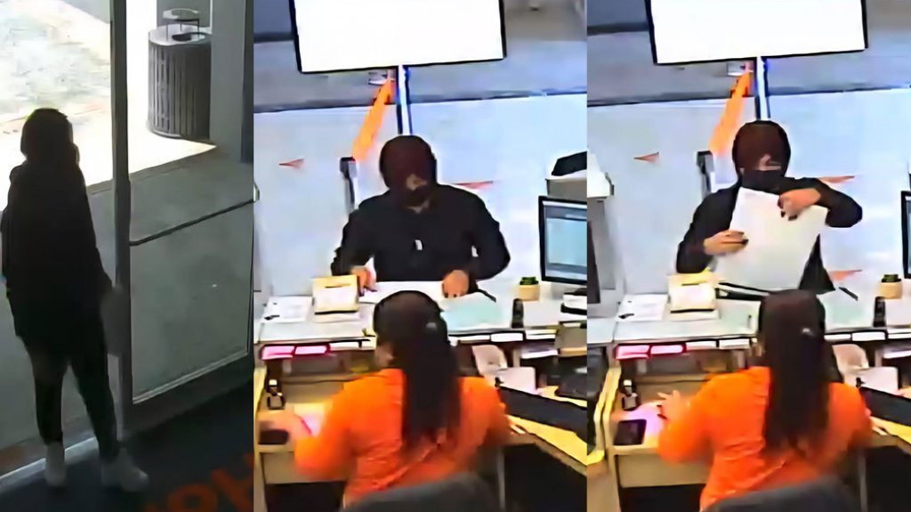  Imágenes del asaltante ayer en Banco de Fajardo 