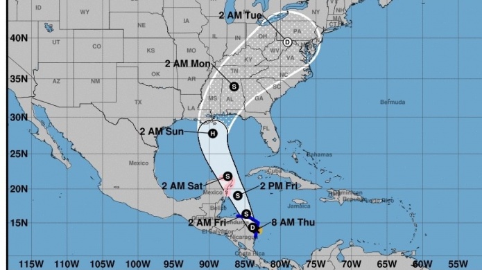 Se forma la tormenta tropical Nate frente a Nicaragua y amenaza EEUU