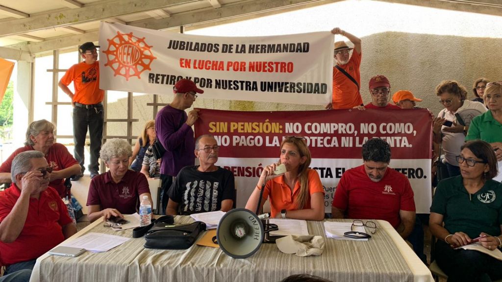  Marchan unidos en defensa del Sistema de Retiro de la UPR 