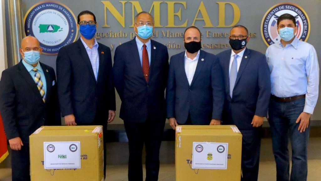  Gobierno de Taiw&aacute;n dona mascarillas a Departamento seguridad Publica de PR 